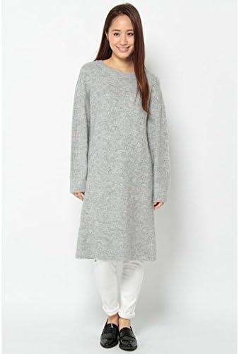 Amazon イッカ レディース Ikka 7gヘリンボーン柄ニットワンピース 06グレイ 09 Medium 服 ファッション小物 通販