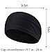 Aolerx Sports Headbands, Sweatbands,Unisex Headbands, Professional Honeycomb Breathable and Sweat-Absorbing Structure, Apply to All Indoor Outdoor Sports Except Swimming Pool.(Black)