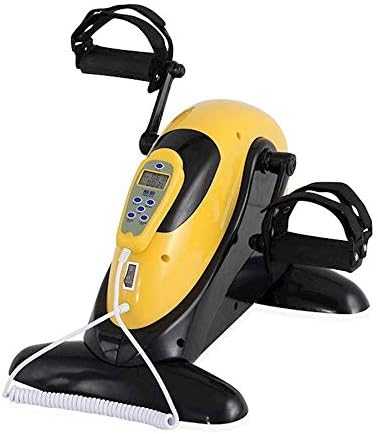 Electric Pedal Exerciser, Portable Fitness Cycle for Arm/Leg Exercise Mini Cycling Trainer Stationary Exercise Leg Peddler Fitness Motorized Electric Mini Exercise Bike for Seniors