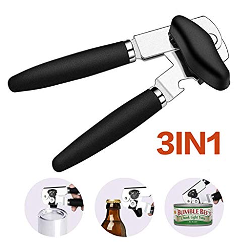 WONdere 3 IN1 Can Opener Professional Stainless Steel Manual Food-safe Good Grips