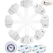 Cabinet Locks Child Safety, Baby Proofing (6 Pack) - Child Proof Refrigerator Fridge Doors and Cabinets - Reusable with Included Kit - Premium 3M Adhesive - Adjustable Length Strap and Latch Lock