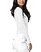 Adar Uniforms Underscrubs for Women - Long Sleeve Underscrub Comfort Tee - 2900 - White - S