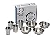 Stainless Steel Bowls and Cups 8 Piece Set: 4 Stainless Steel Bowls and 4 Stainless Steel Cups for Children Toddlers and Babies - Stainless Steel Cup and Bowl Set for Camping, Picnics and RV