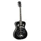 Savannah SR-200-BK Chicago Blues Resonator Guitar, Black