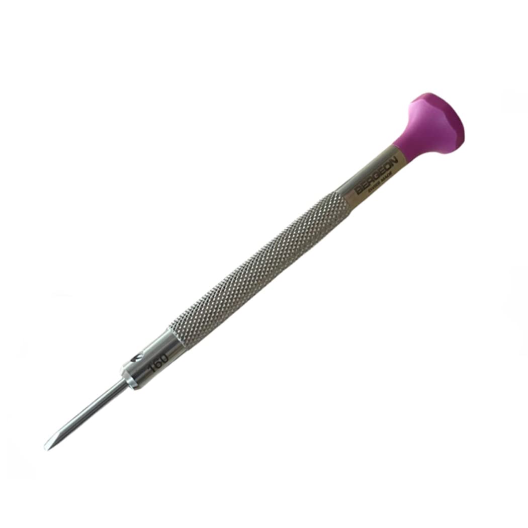 Bergeon 31081-160 Non-Magnetic Screwdriver with anodised Aluminium Body 1.60mm