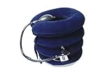 Best Neck Traction Device 4 Layers - CHISOFT Neck Stretcher | Bigger Air Pump, Longer Velcro Strap | Fast Neck Pain Relief from Herniated, Compressed Disc , Pinched Nerve Treatment