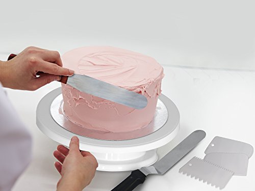 Homeries Cake Decorating Supplies Kit, 36 Piece Set, Turntable, Icing Smoothers, Spatula, Stainless Steel Icing Tips, Best for Cake Decorating and Display - Thumbnail 6