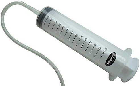 Yobett Large 150ml Plastic Syringe Oil Injector + 120cm (47in) handy plastic tubing