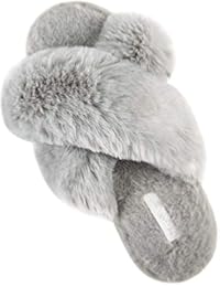 Fuzzy Open Toe Slipper