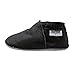 Mejale Baby Boy Girl Shoes Soft Soled Leather Moccasins Anti-Skid Infant Toddler Prewalker(Black,18-24 Months)