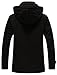 WenVen Men's Winter Thicken Cotton Parka Jacket Warm Coat with Removable Hood