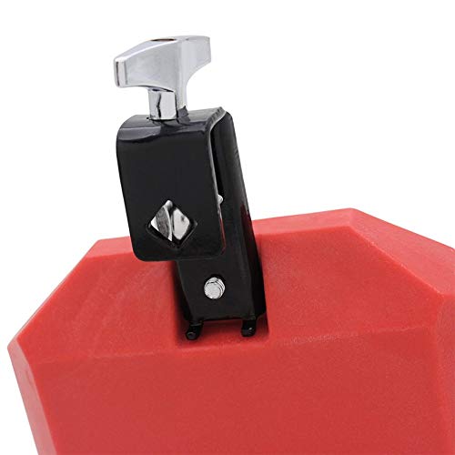 1PC Percussion Drum Bell Block Cowbell Cow Bell Mountable Mallet Musical Instrument Accessory Red New