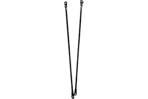 Timyrimy 39.4"/100cm Garden Swing Replacement Bars, Black Metal Round Rods for Hanging Swing Seat to Frame(2PCS/CTN)