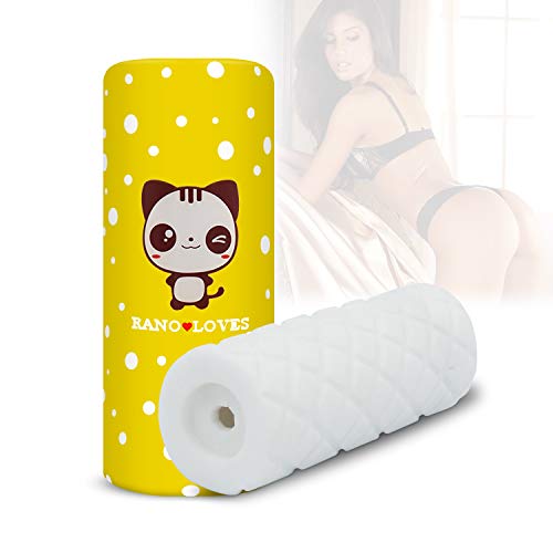 Male Masturbators Adult Sex Toys 3D Realistic Pocket Vagina Pussy Masturbator Cup Sleeve Stroker for Men Discreet Package(Yellow)