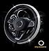 New Crystal steering wheel cover, PU leather Bling Bling Rhinestone, Black Universal 15-inch Protector for Female Girls. (Bling Bling)