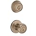 Kwikset 690 Tylo Entry Knob and Single Cylinder Deadbolt Combo 6-Pack, Antique Brass