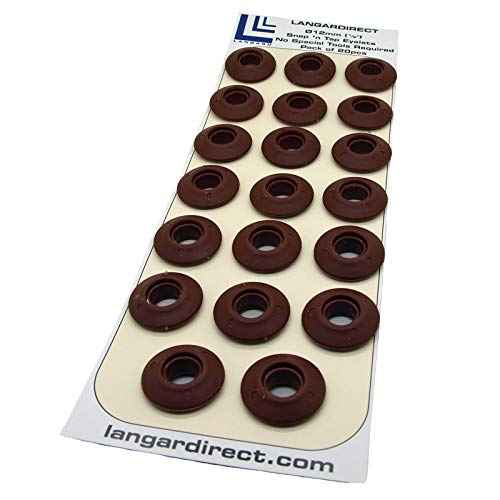 Langard 12mm Brown snap 'n' Tap Eyelets Pack of 20pcs