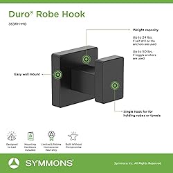 Symmons 363RH-MB Duro Wall-Mounted Robe Hook in