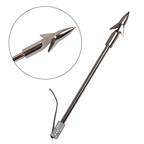 Smarty 3Pack Stainless Steel Fishing Arrowheads Harpoon Bullet Spear Prong Barbed Gig for Hunting Slingshot Bowfishing