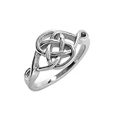 Stainless Steel Celtic Knot Love Promise Committment Ring (Size 5 - 10)