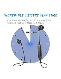 Winique Auriculares inalámbricos Bluetooth in ear con funda de carga y micrófono manos libres auriculares deportivos a prueba de sudor compatibles con todos los dispositivos con Bluetooth Negro