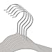 Closet Complete Baby Velvet Hangers, Premium Quality, True-Heavyweight, Virtually-UNBREAKABLE, Ultra-Thin, Space Saving No-Slip, Perfect Size for Babies 0-48 months 360° SPIN, Chrome Hooks, Gray, 25 pc