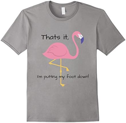 Mens Womens funny Flamingo T-shirt, slogan humour mum gift  XL Slate