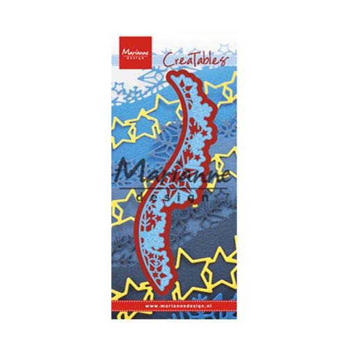 Marianne Design Creatables Border: Ice Crystals Die, Metal, Blue, 18.5 x 8.4 x 0.2 cm