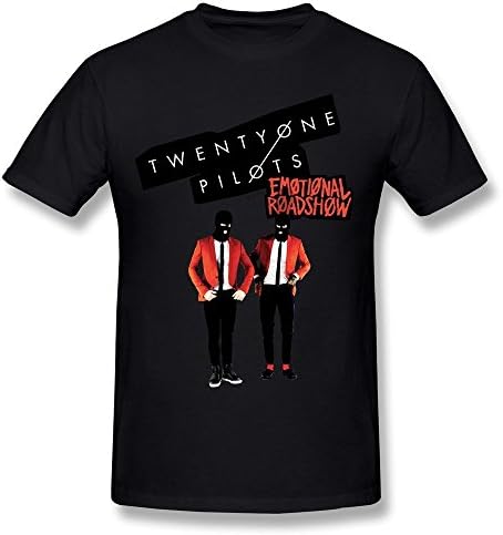 Black T Shirt For Men Twenty One Pilots Emotional Roadshow 2016 Live Concert
