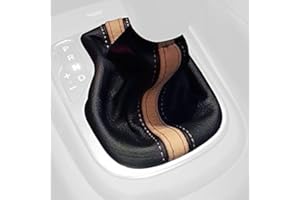 RedlineGoods Shift Boot Compatible with Kia Soul 2009-13. Tailor Made - not Universal. Genuine top-Grade Italian Black Leather with Black Thread