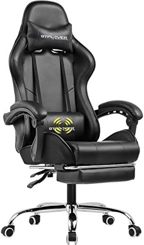 Gtplayer Gaming Chair With Footrest Ergonomic Massage Office Chair For Adults Black Armenian American Reporter