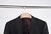 JS HANGER Sturdy Wide Shoulder Wooden Coat Hangers with Anti-rust Hook, Natural Finish, 3 Pack