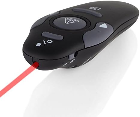 Upgrade Wireless Presenter, Presentation Pointer,PPT Controlor PowerPoint Presenter Remote Control Laser Pointer Pen Training Presentation Lecture 2.4GHz Clicker Flip Pen