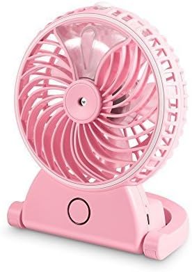 Merope Handheld USB Mini Misting Fan Personal Cooling Humidifier (Pink)