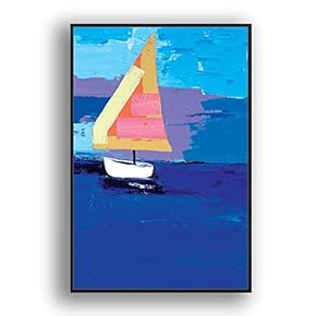 Framed Canvas Wall Art for Living Room, Bedroom Minimalist Abstract Canvas Prints for Modern Home Decoration Ready to Hang - 16"x24" inches