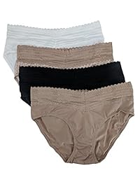 Warner's Women's No Pinches No Problems Hipster Panty 4-Pack