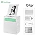Aibecy PeriPage A8 Portable Mini Pocket Wireless BT Thermal Printer Power Bank Function Clip Design Receipt Label Memo Sticker AR Photo Picture Printer for Android iOS Smartphone Windows, 304DPI