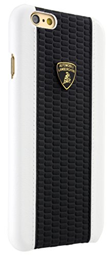 Automobili Lamborghini Huracan D2 Genuine Leather Back Case for iPhone 6/6S (White)