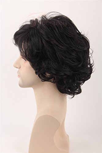 Cosplay Wig Short Natural Wavy Style Layered Halloween Synthetic Fiber Hair Wigs for Women Men - Image 6