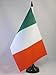 Italy Table Flag 5'' x 8'' - Italian Desk Flag 21 x 14 cm - Black plastic stick and base - AZ FLAG