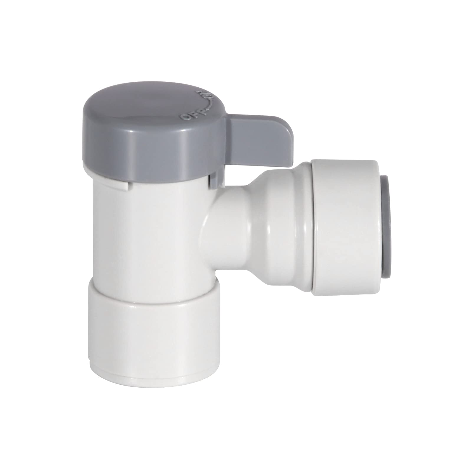 Geekpure Ro Tank Ball Valve for Reverse Osmosis System 1/4" Thread x 3/8" Tube (DC-024)