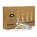 Ascher Dimmable Vintage LED Edison Bulbs 60 Watt Equivalent, Eye Protection Led Bulb with 95+ CRI, Daylight White 4000K, ST58 Antique LED Filament Bulbs, E26 Medium Base, Pack of 4
