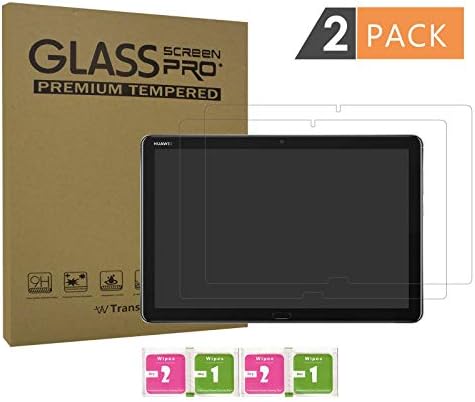 Transwon 2-Pack Huawei MediaPad M5 lite 10 Screen Protector, Tempered Glass Compatible with Huawei MediaPad M5 lite 10.1