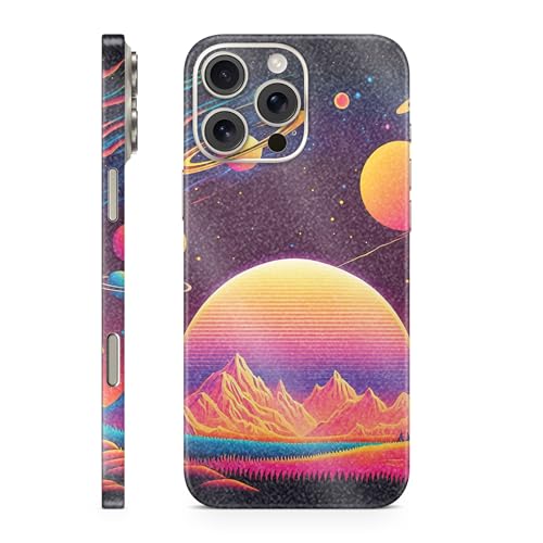 Glossy Glitter Phone Skin Compatible with Apple iPhone 16 Pro Max - Surreal Sta…