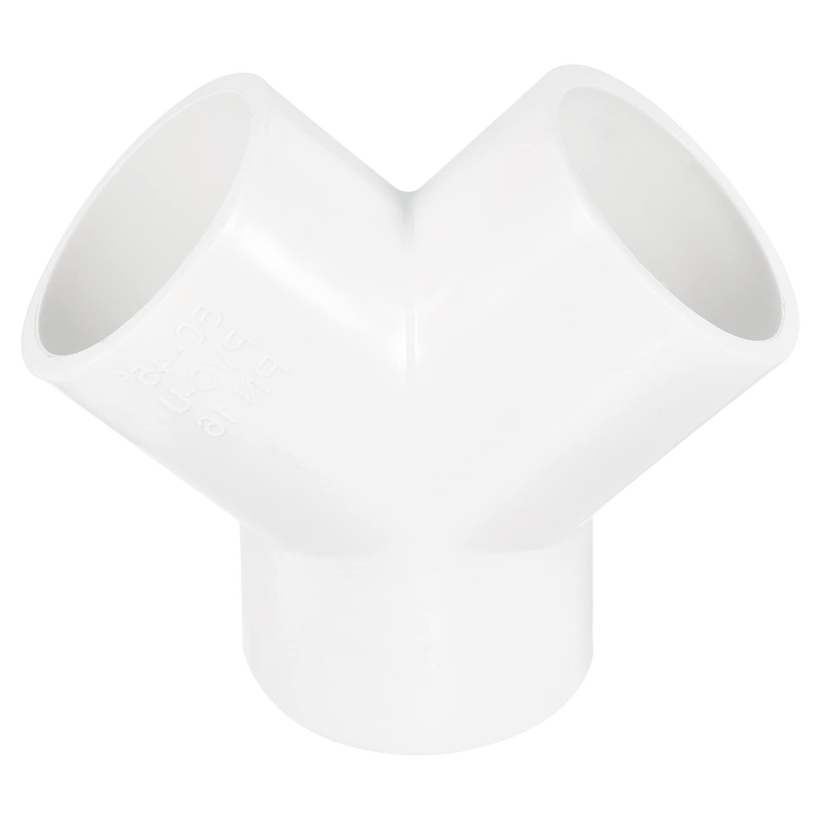 PATIKIL 50mm PVC Pipe Fittings, 1 Pack 3 Way Y Shape Water Tubing Joint Connectors Adapters Union for Garden Irrigation Home Aquarium