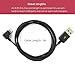 2 Pack 90 Degree Charger Data Sync USB Charging Cable for iPhone 3.3ft (1 Black + 1 White)