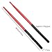5A Nylon Drum Sticks for Drum Set Lightweight Durable Plastic Exercise ANTI-SLIP Handles Drumsticks Musical Instrument Percussion Accessories Red