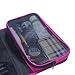 Travel Hanging Toiletry Bag Travel Kit Organizer Cosmetic Makeup Waterproof Wash Bag for Women Girls Travel Case for Bathroom Shower (Hot Pink)