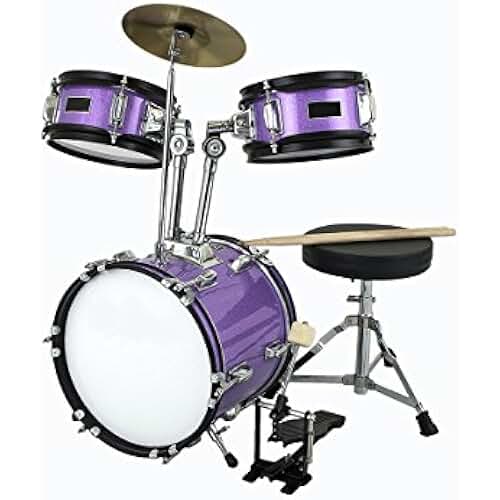 kids purple drum set