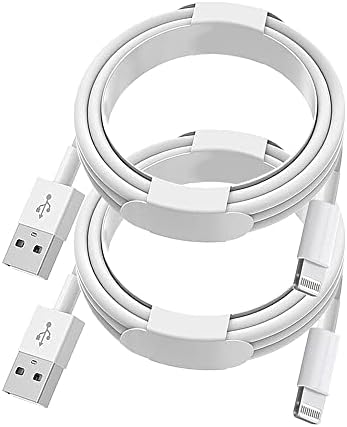 Ellies Apple MFi Certified iPhone Charger Cable 2Pack 3ft USB to